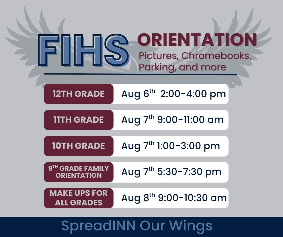 Orientation Announcement